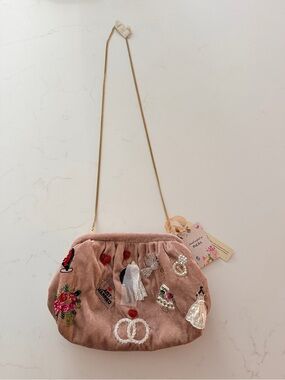 Handcrafted in India Custom Velvet Beaded Wedding handbag